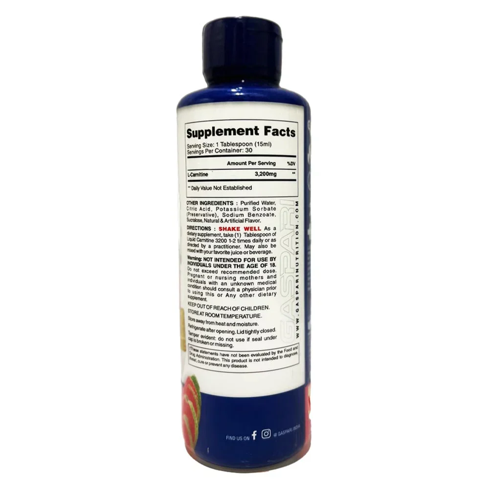 Gaspari Nutrition Liquid Carnitine 3200 - Image 2