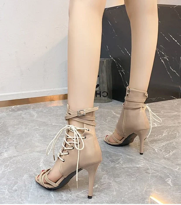 Genelia Lace Boot Heels- SL - Image 7