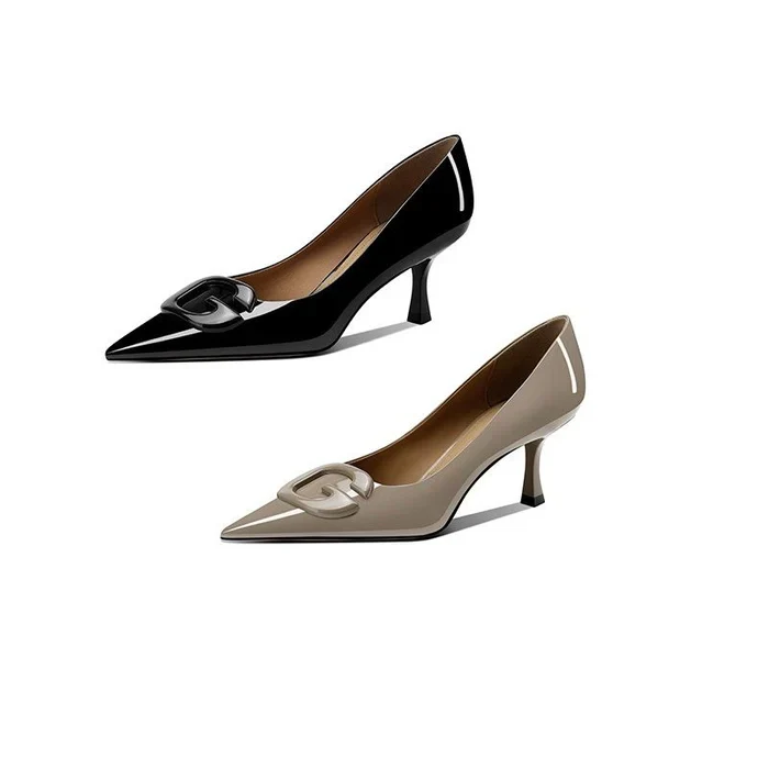 Genome Kitten Heel Pumps - Image 5
