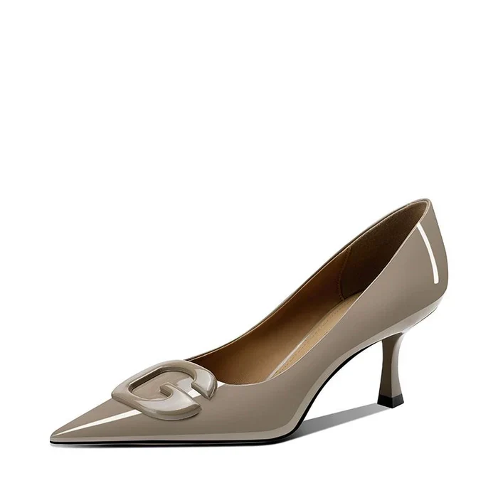 Genome Kitten Heel Pumps - Image 6