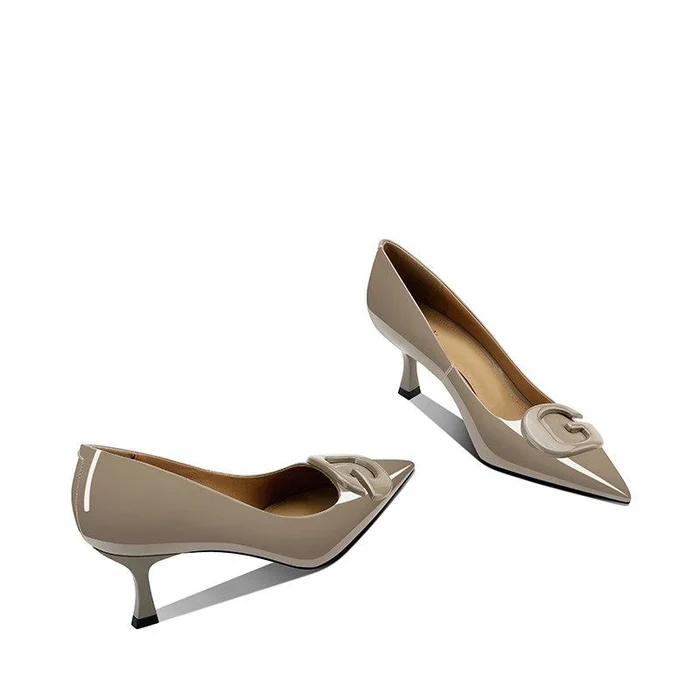 Genome Kitten Heel Pumps -SL - Image 2