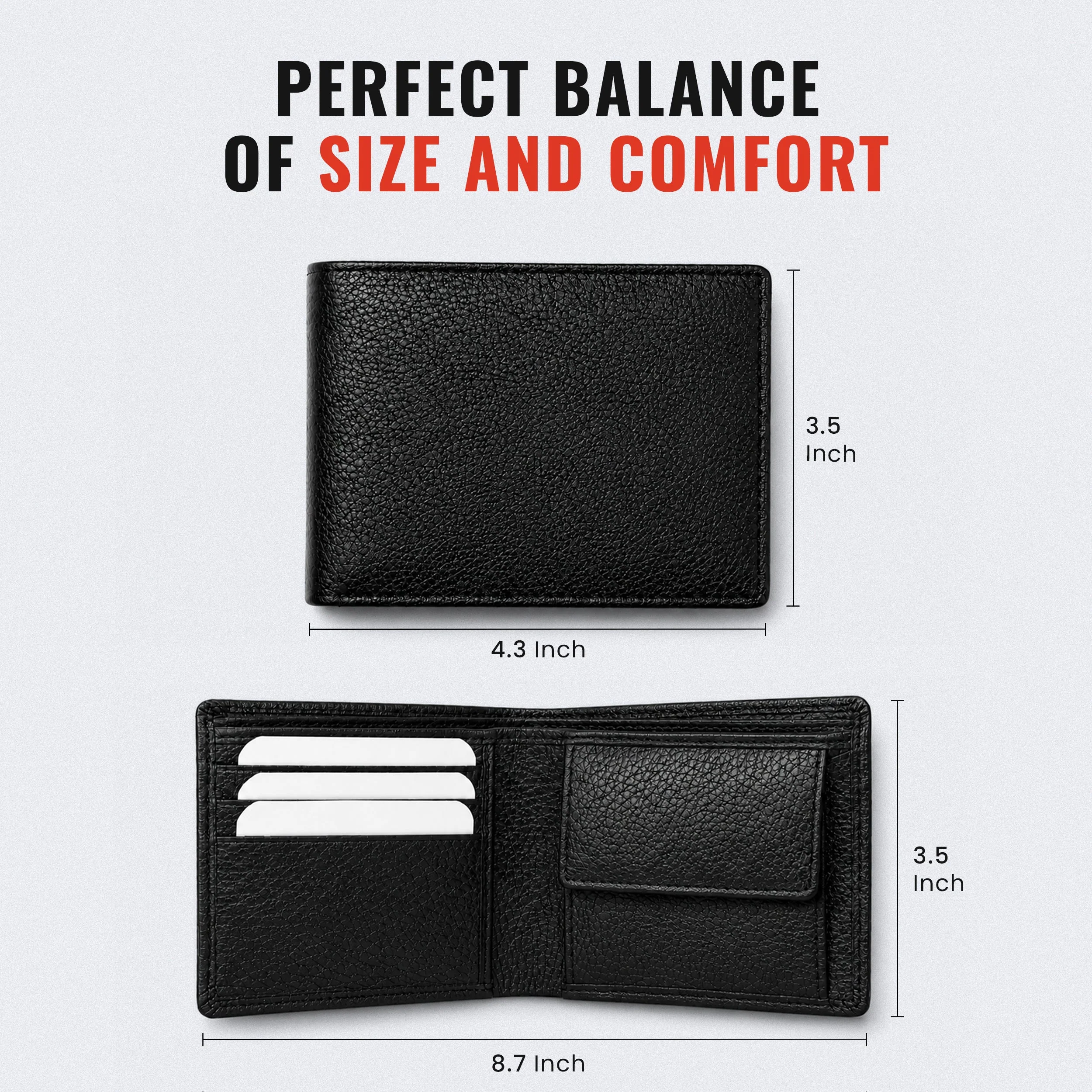 Genuine Leather Bifold Wallet - Image 3