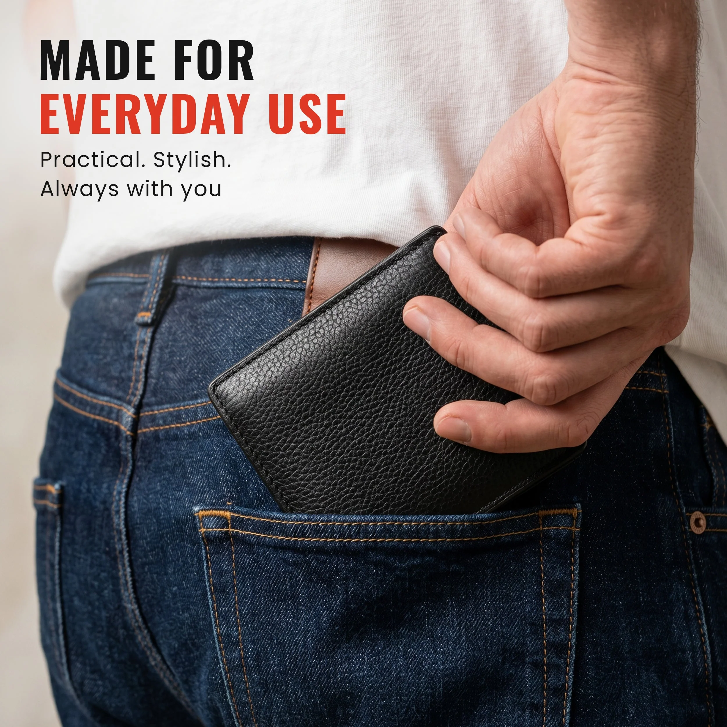 Genuine Leather Bifold Wallet - Image 5