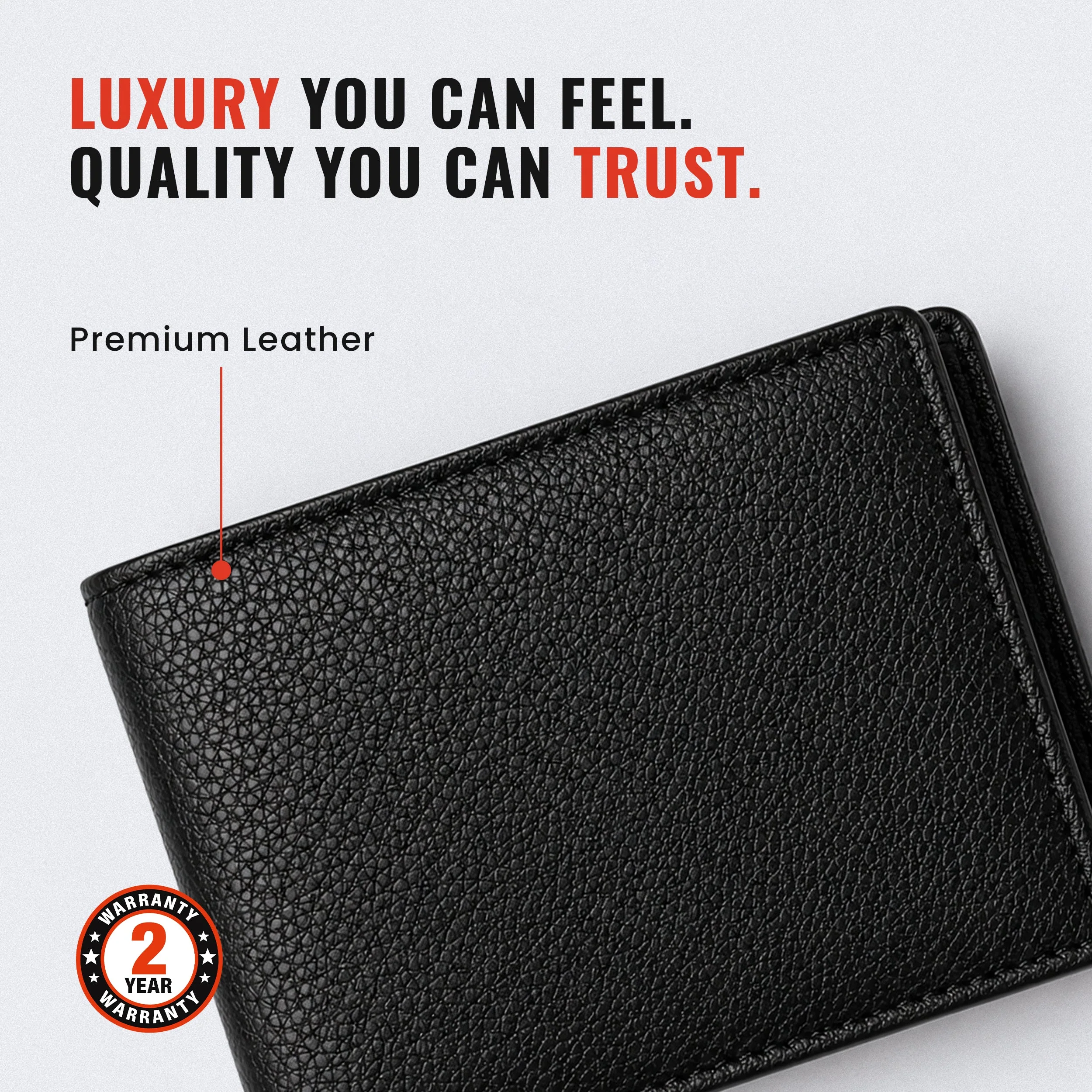 Genuine Leather Bifold Wallet - Image 9