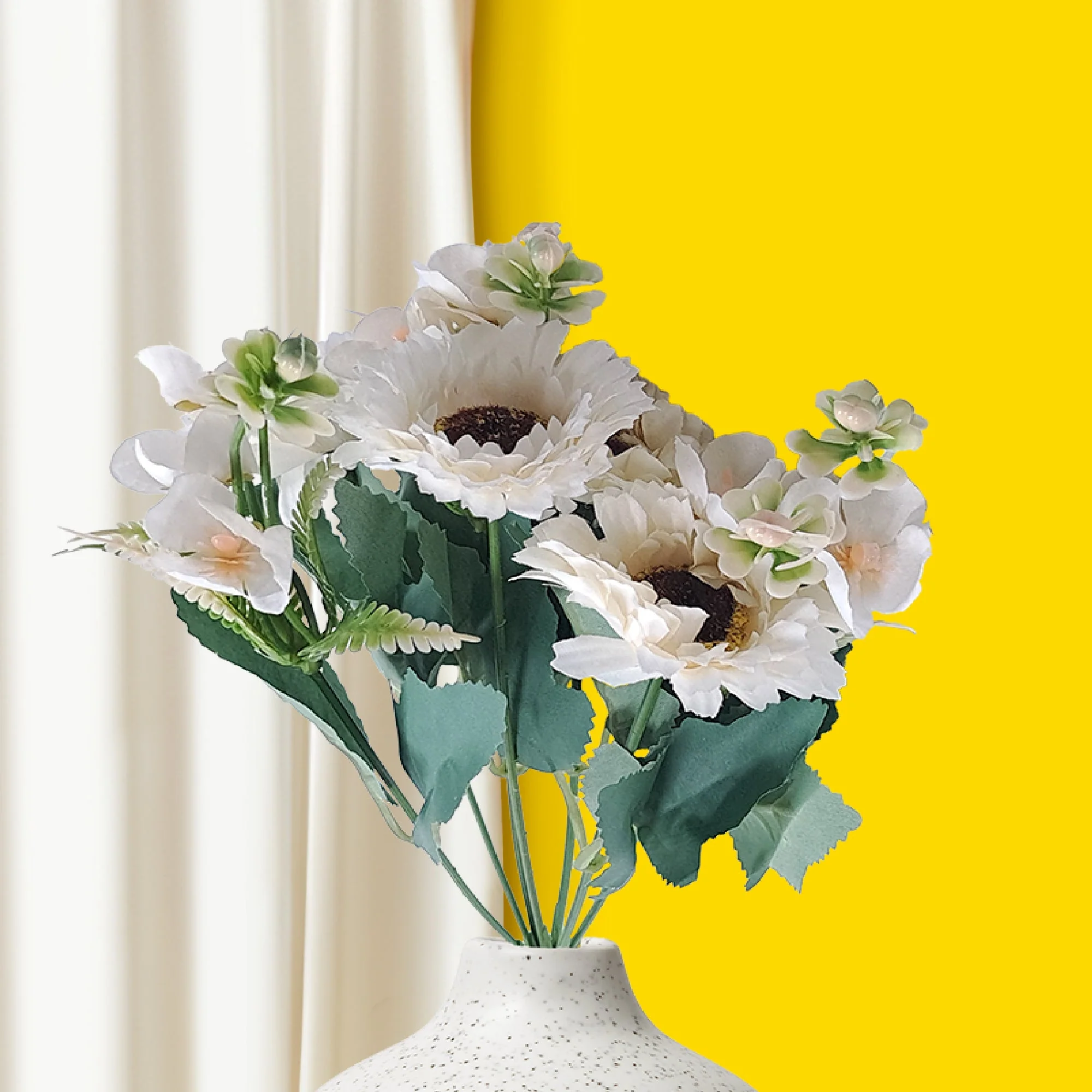 Gerberas And Fern Artificial Flowers - Image 14