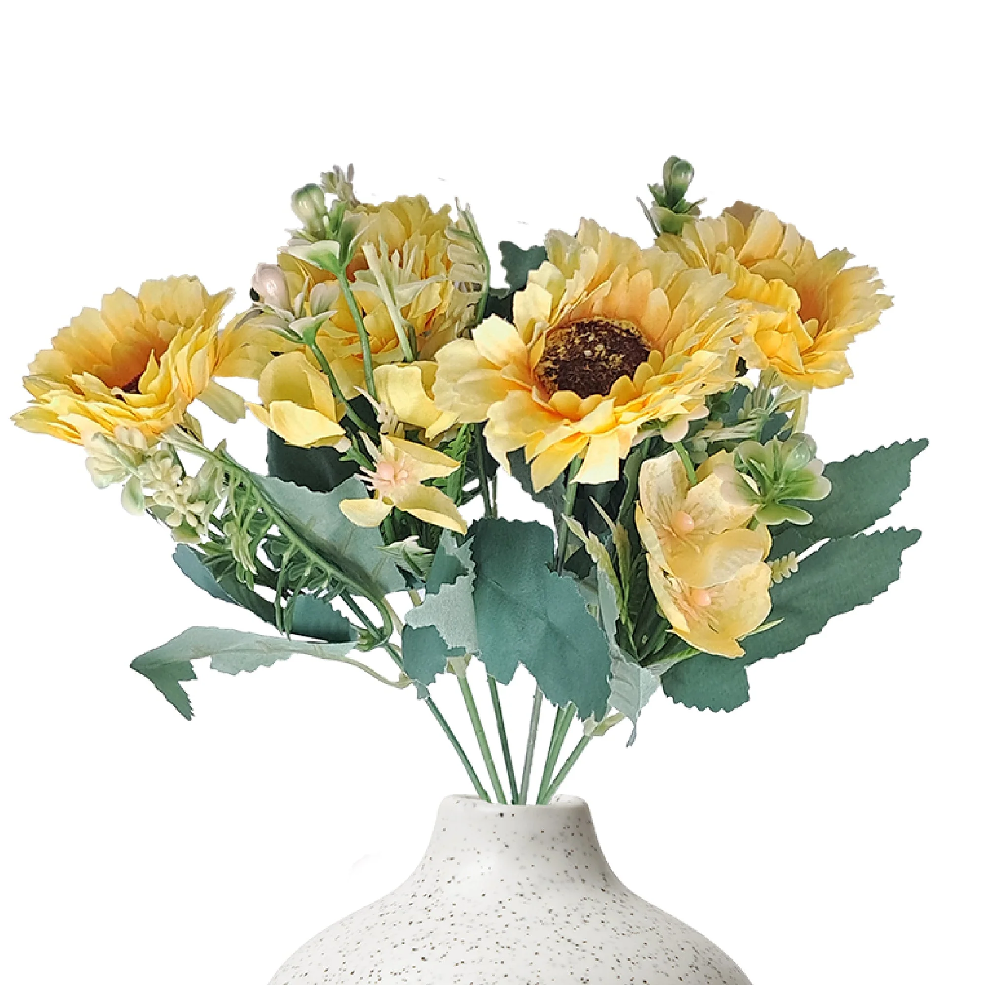 Gerberas And Fern Artificial Flowers - Image 17