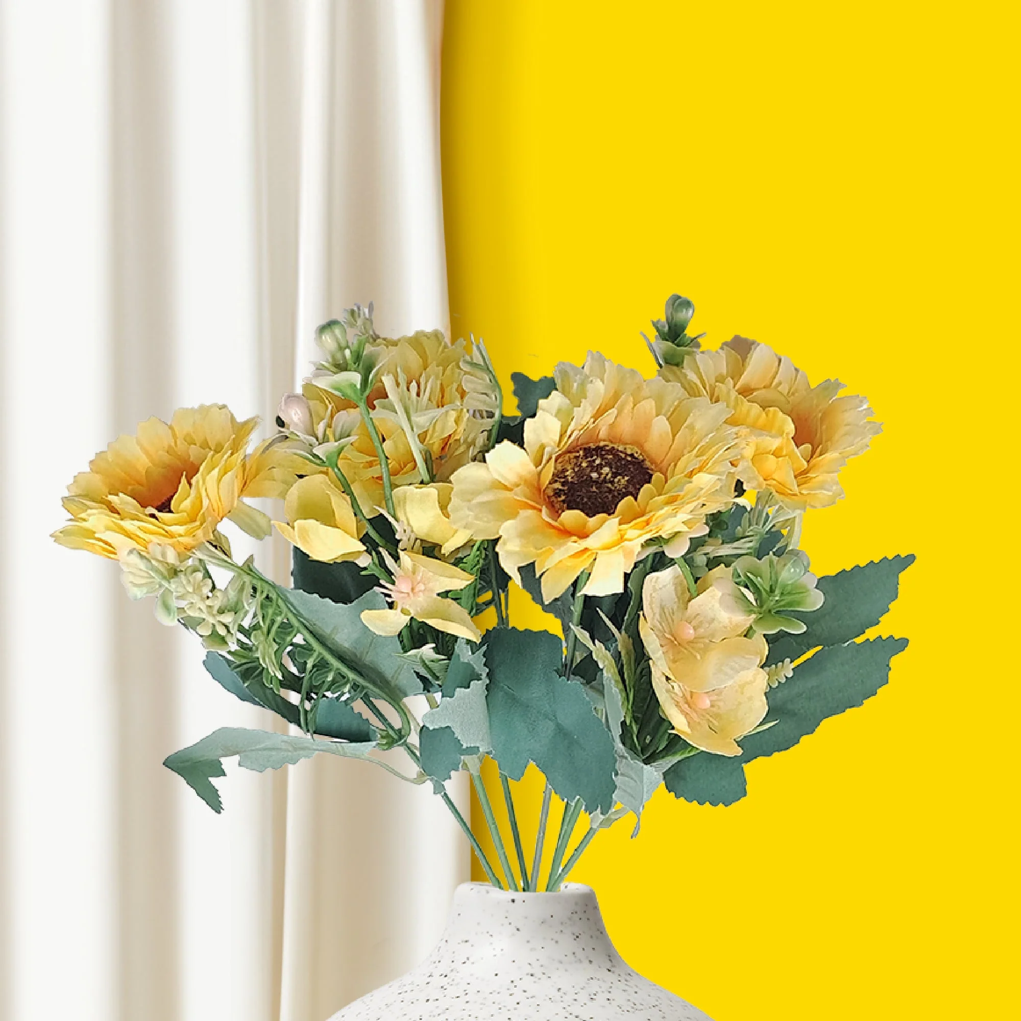 Gerberas And Fern Artificial Flowers - Image 18