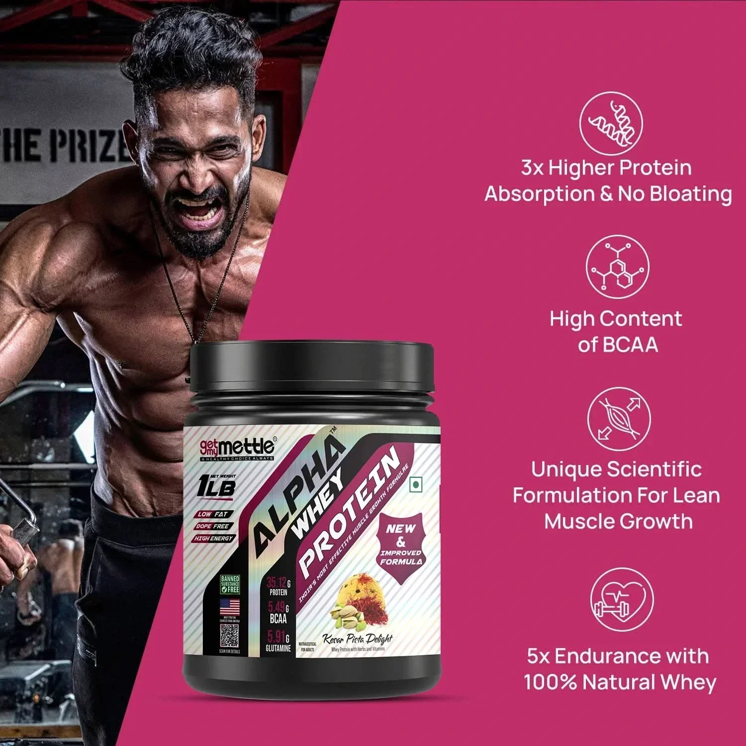 GetmyMettle Alpha Whey Protein 1Lb - Image 7