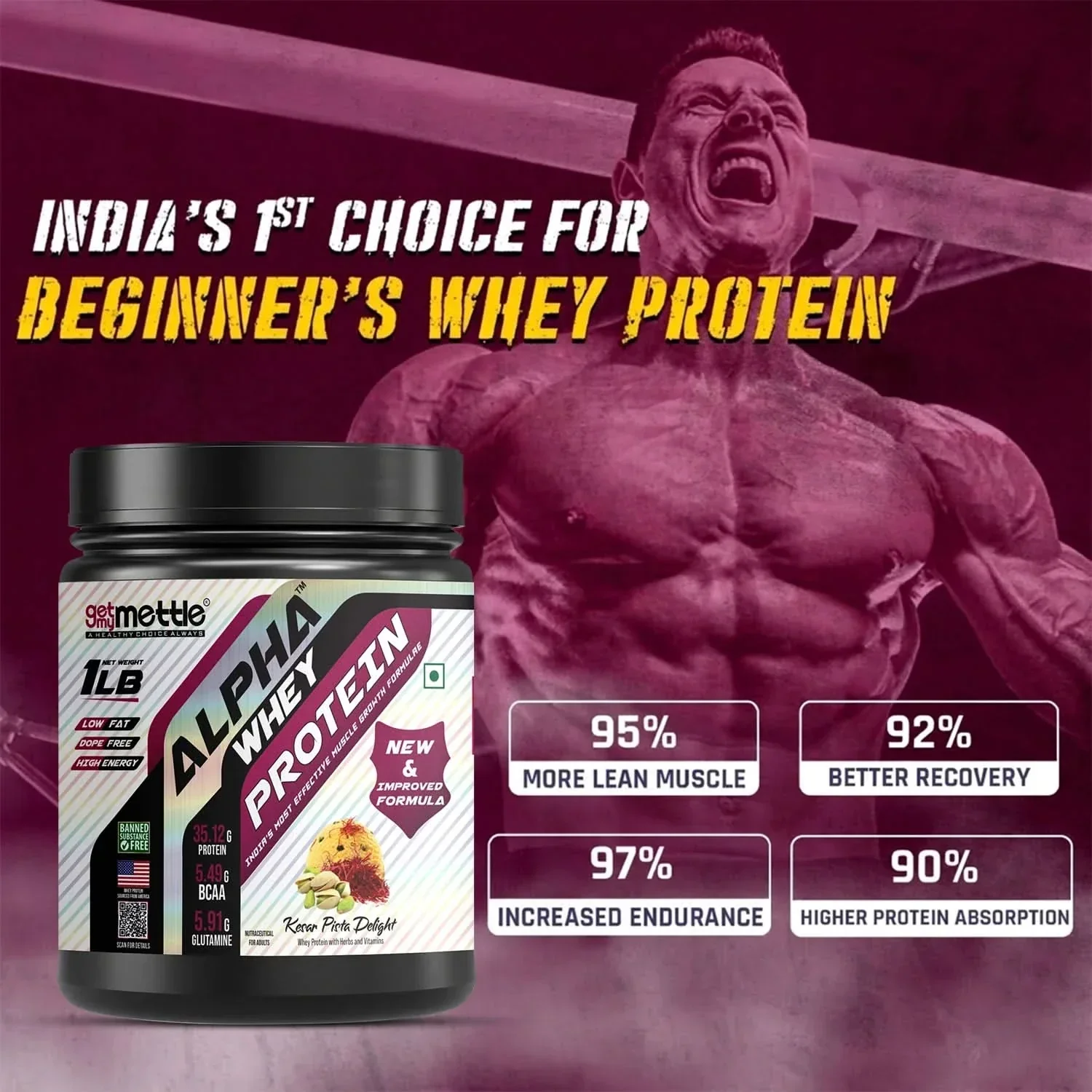 GetmyMettle Alpha Whey Protein 1Lb - Image 8