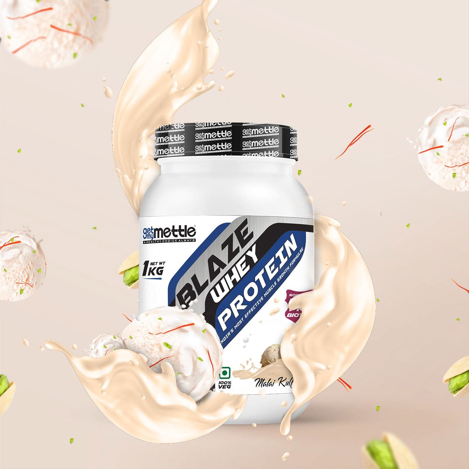 GetmyMettle Blaze Whey Protein 1 Kg - Image 10