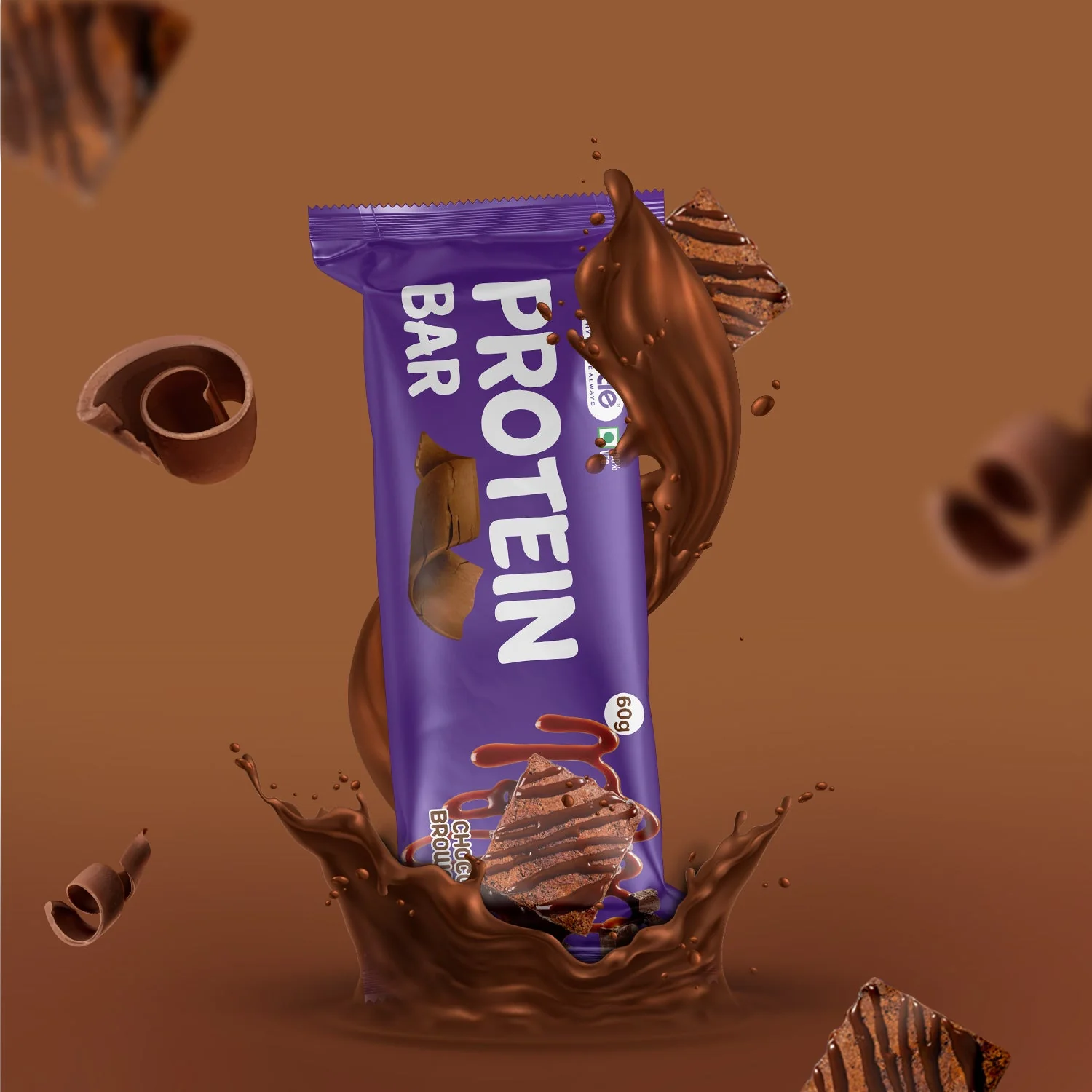 GetMyMettle Choco Brownie Protein Bar Pack of 1