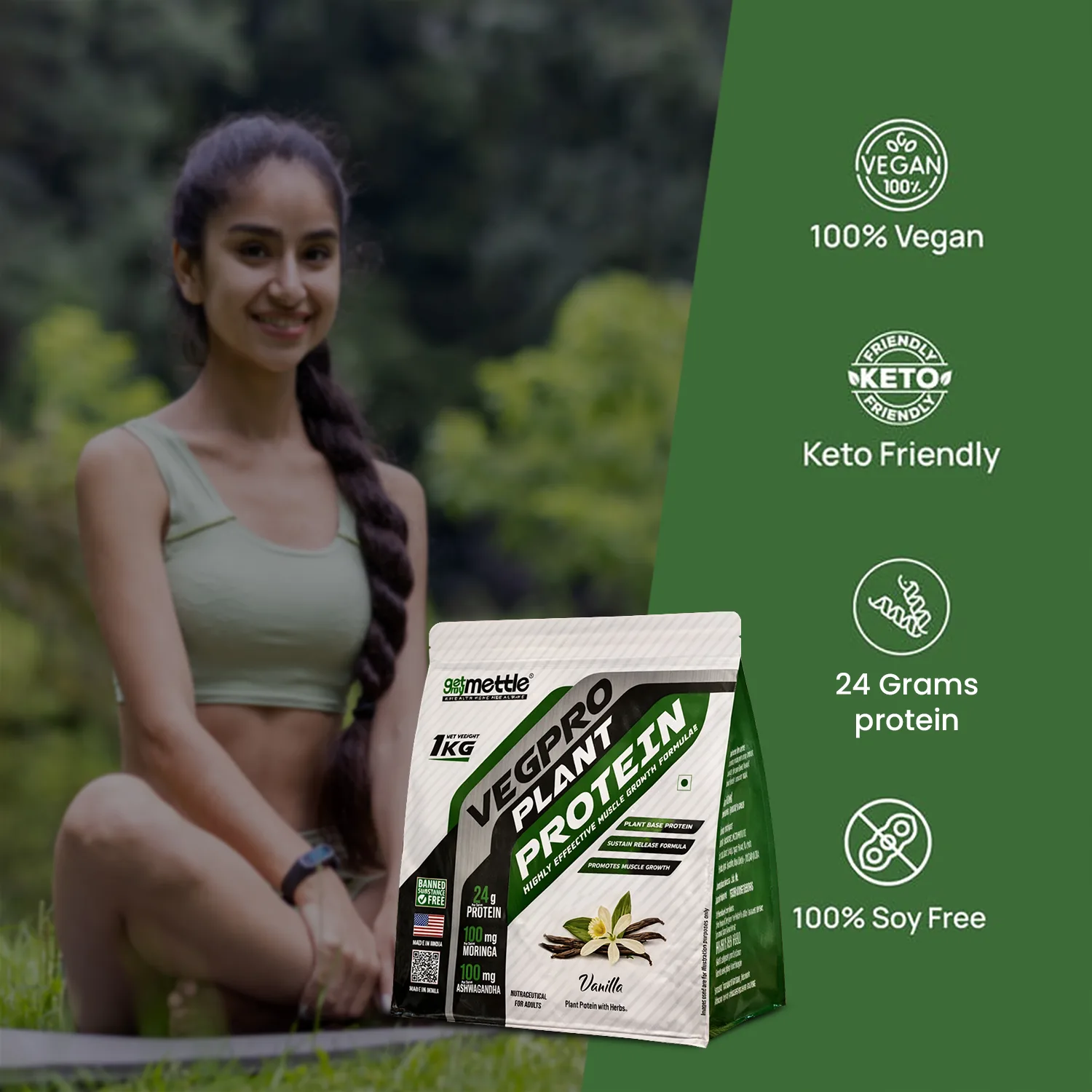 GetmyMettle Veg Pro | Plant Protein 24g - Image 38