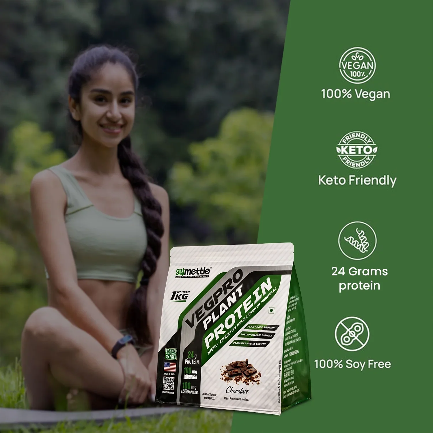 GetmyMettle Veg Pro | Plant Protein 24g - Image 52