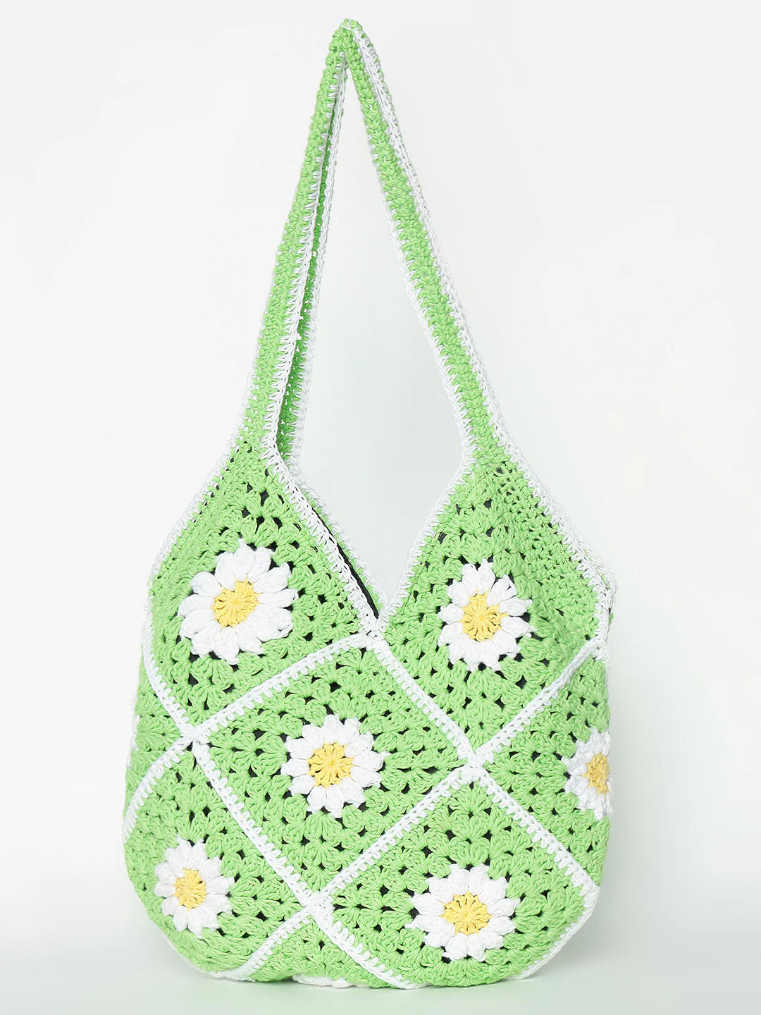Gigi Handmade Handbag - GreenWhite - Image 3