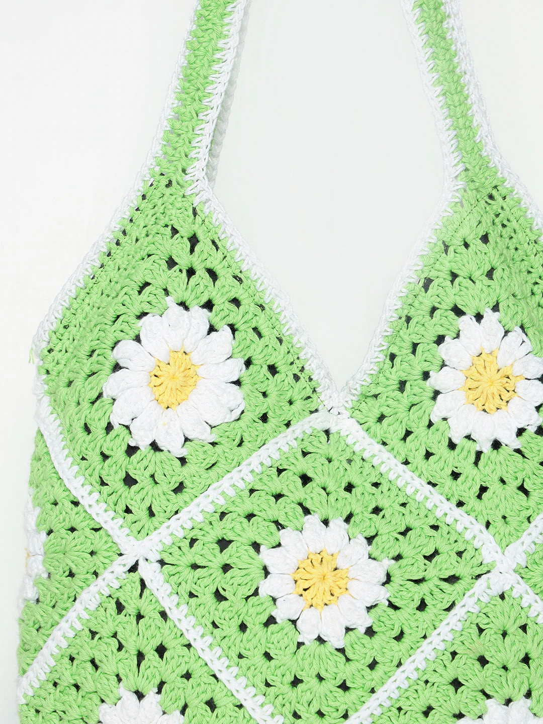 Gigi Handmade Handbag - GreenWhite - Image 5