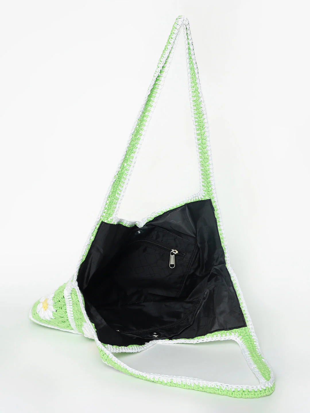Gigi Handmade Handbag - GreenWhite - Image 6