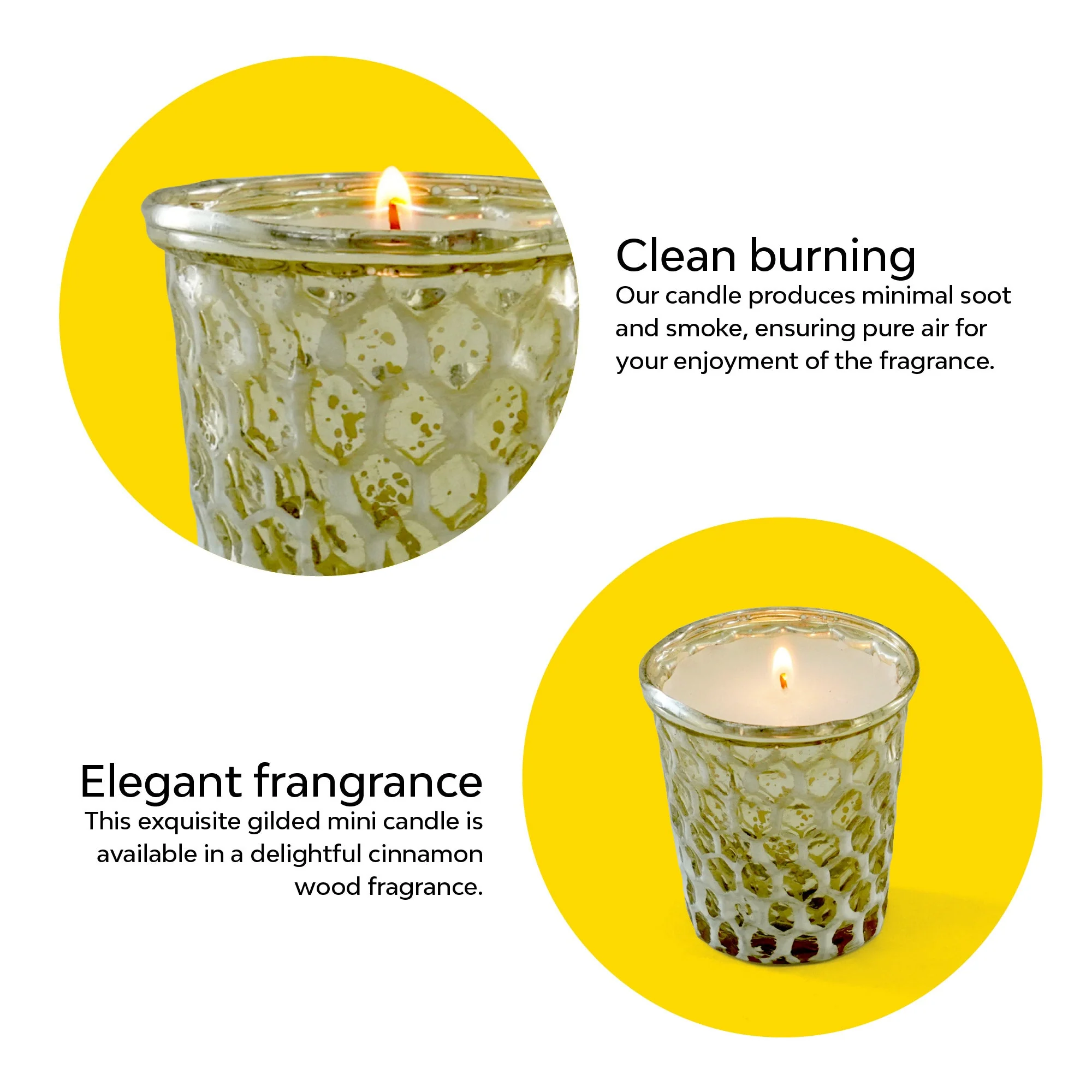 Gilded Honeycomb Glass Candle - Image 10