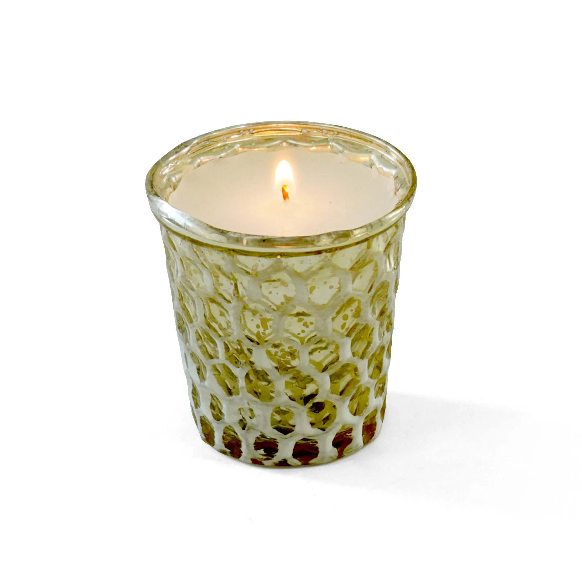 Gilded Honeycomb Glass Candle - Image 4