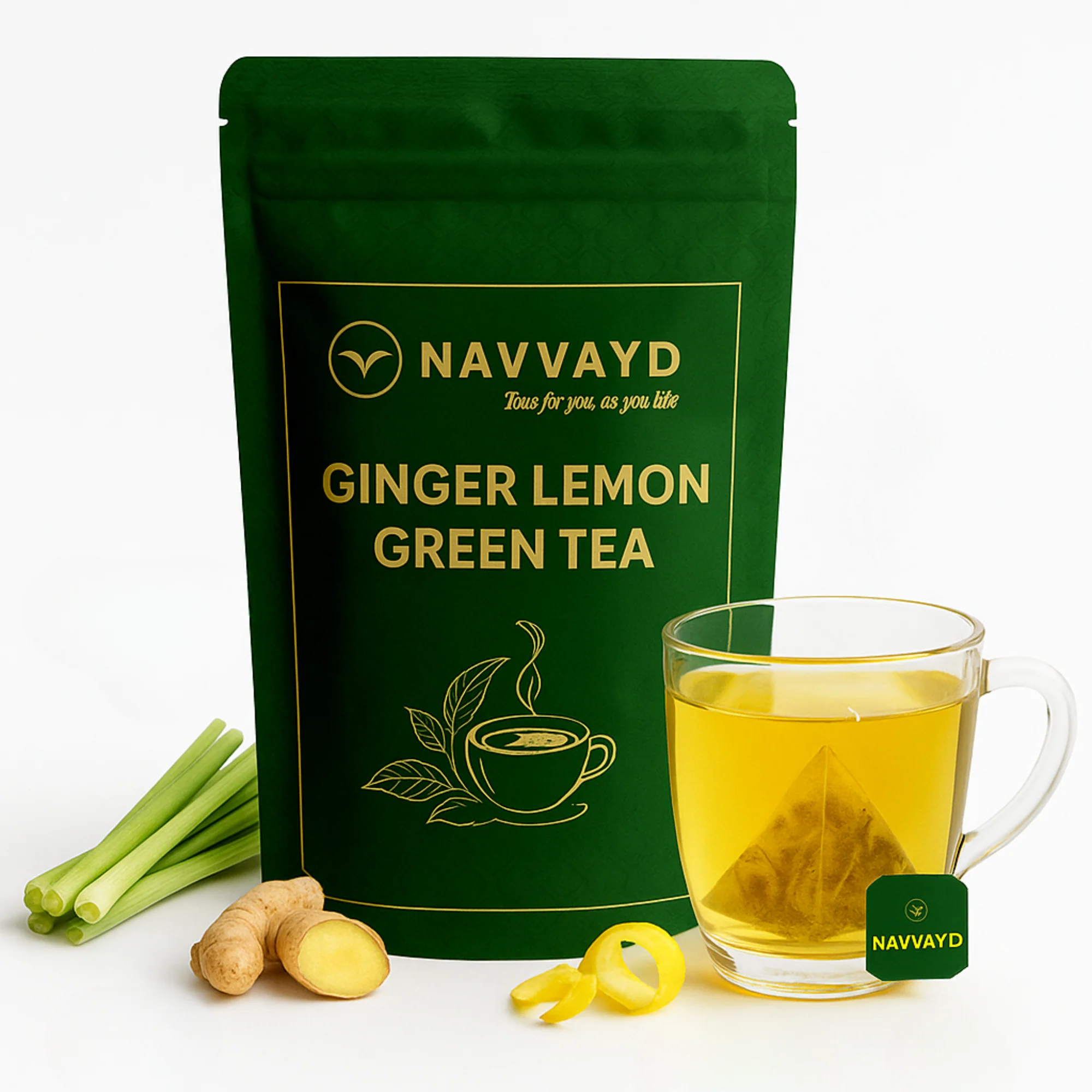 Ginger Lemon Green Tea - Teabags - Image 6