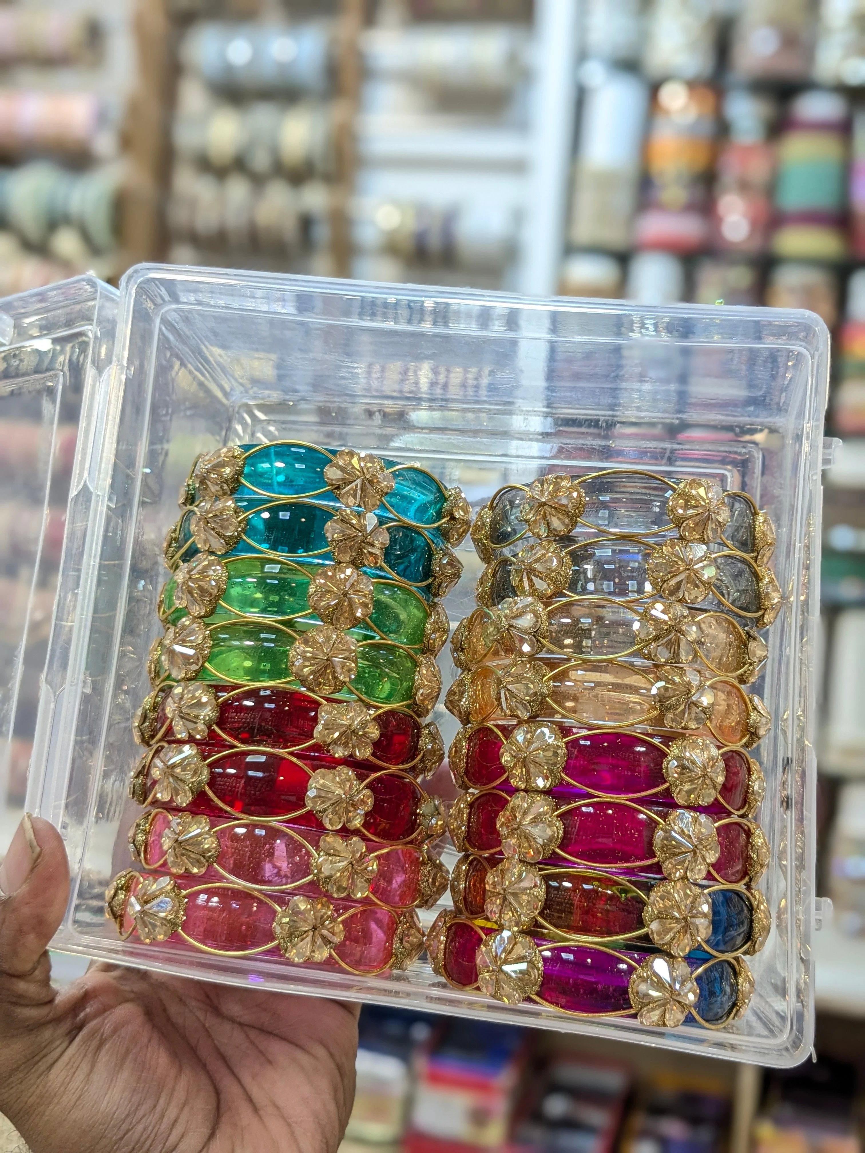 Glass flower kada - Image 3