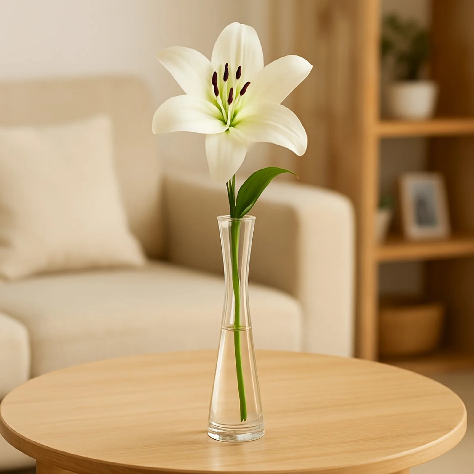 Glass Vase for Flowers & Décor – Cylindrical Slim | Clear