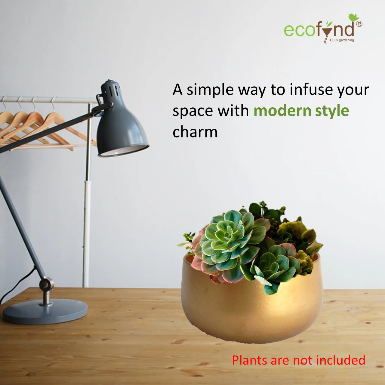 Gleam & Green: Zoe Gold Metal Pot by Ecofynd - Image 7