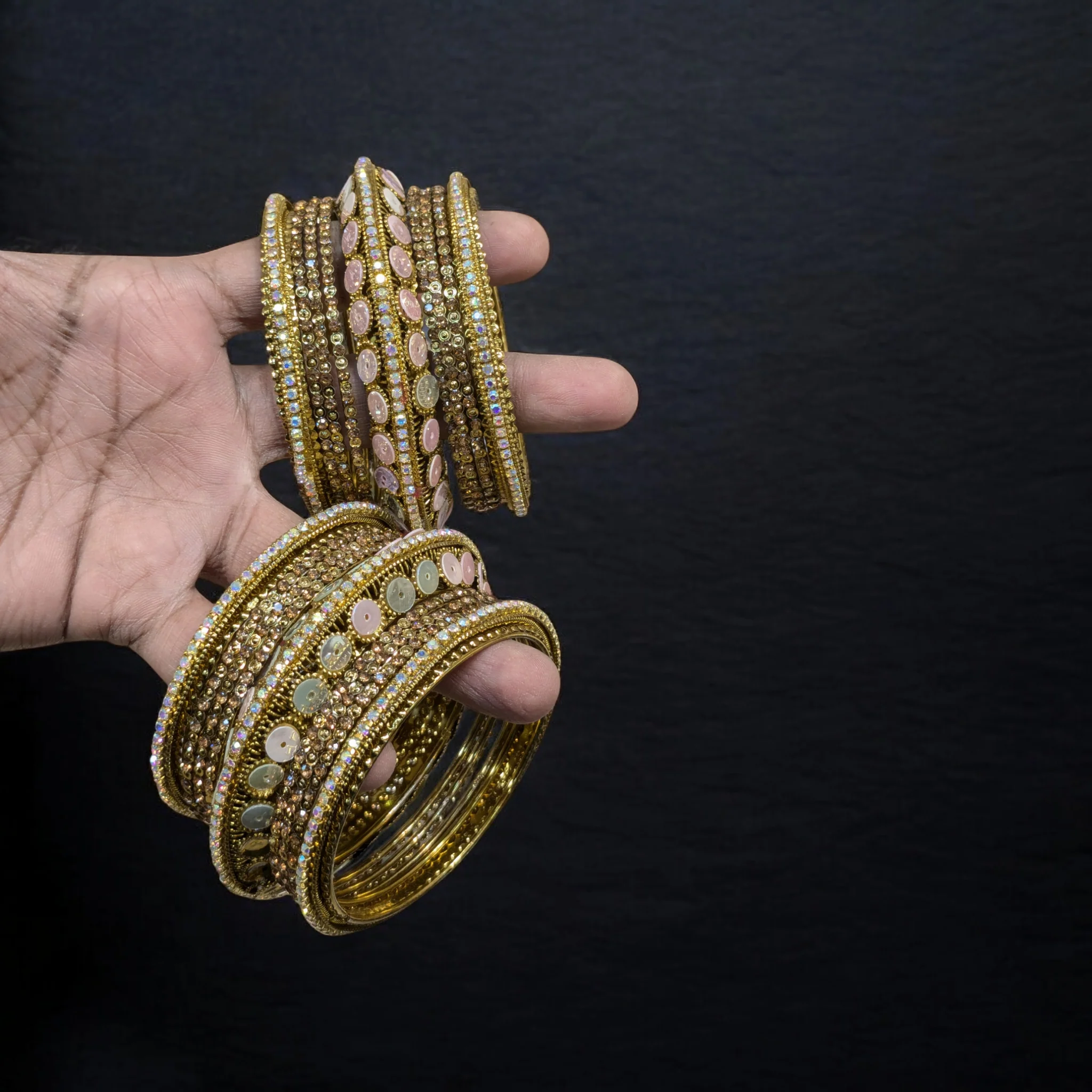 GLITTER BANGLES SET