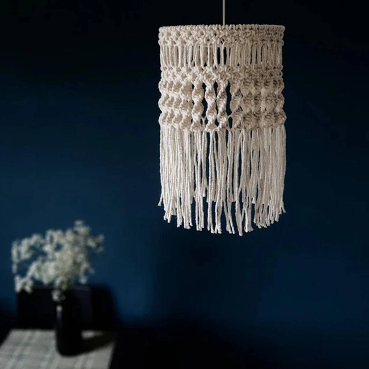 Glow & Flow – Boho Macrame Lampshade by Ecofynd - Image 5