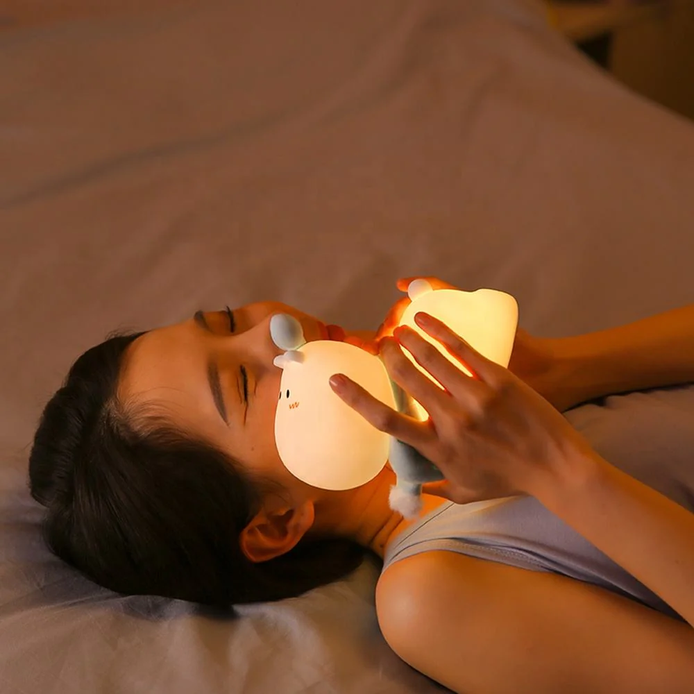 GlowDeer: Adorable Reindeer LED Silicone Night Lamp with Rechargeable Touch Control for Cozy Room Décor - Image 6