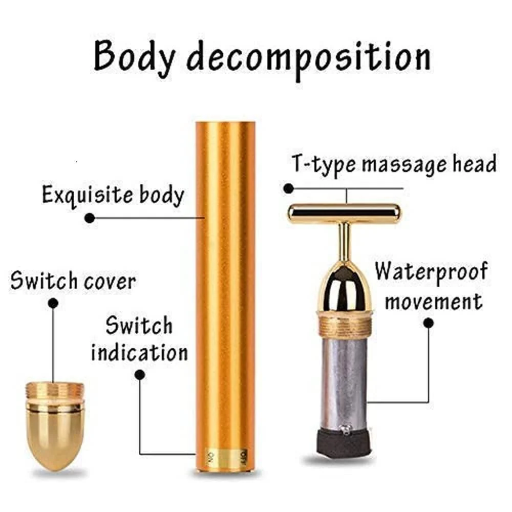 GlowLift: Electric Vibration Facial Massage Roller with T-Shaped Design for Anti-Wrinkle Skin Care & Face Lifting - Image 5