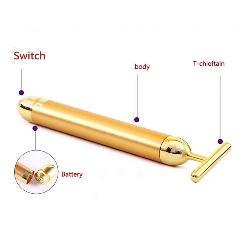 GlowLift: Electric Vibration Facial Massage Roller with T-Shaped Design for Anti-Wrinkle Skin Care & Face Lifting - Image 6
