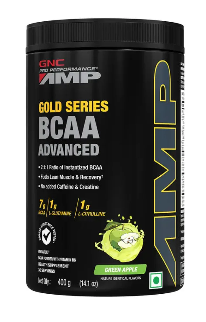 GNC AMP Gold Series BCAA Advanced | 400 gm | 30 Servings - Image 9