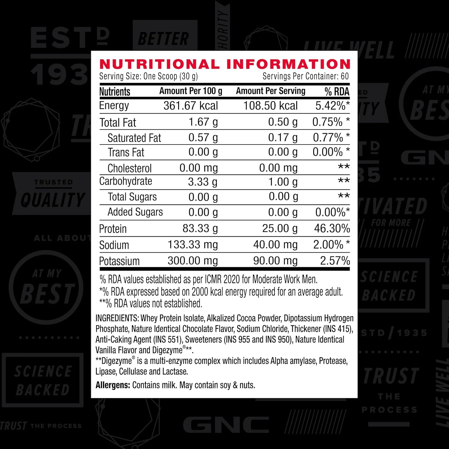 GNC Amp Pure Isolate Low Carb - Image 4