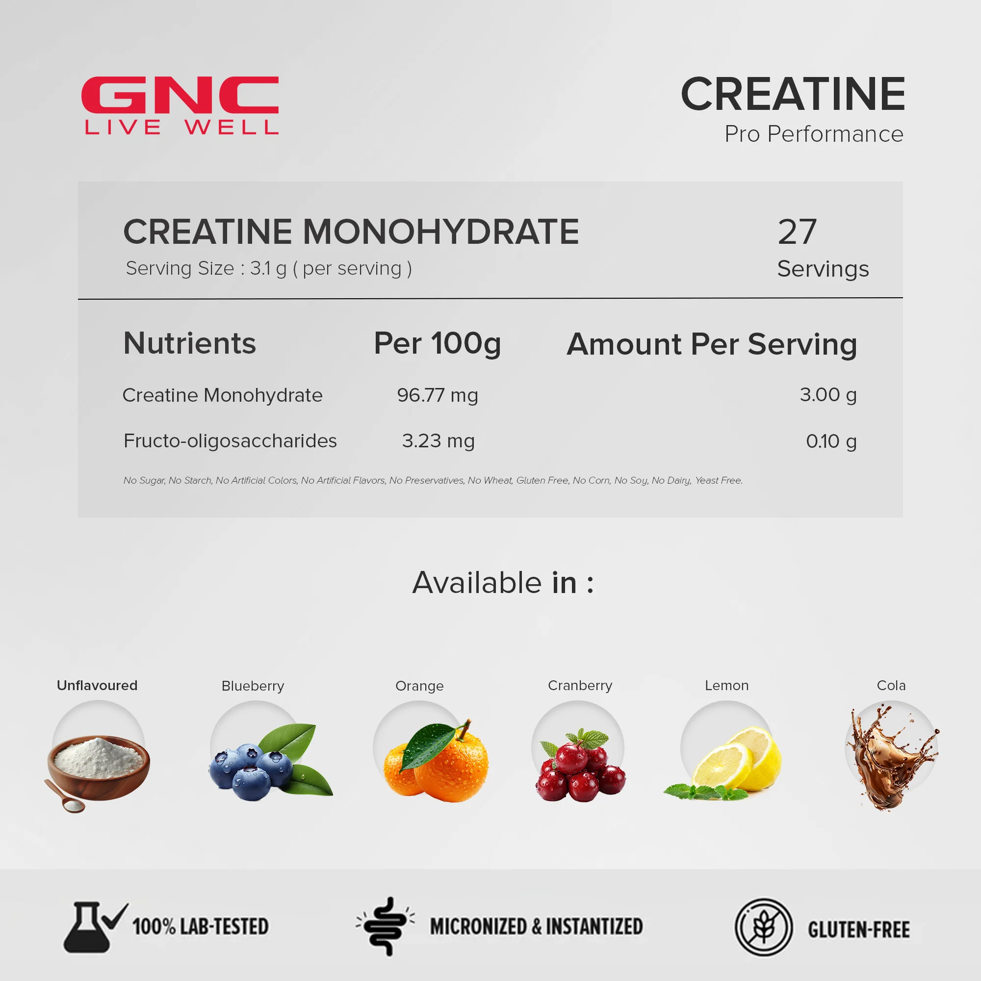 GNC Creatine Monohydrate With Steel Shaker (750ml)| 100gm | Orange | Boosts Athletic Performance | Fuels Skeletal Muscles | Supports Intense Workout | Promotes Cellular Hydration |Formulated In USA - Image 10