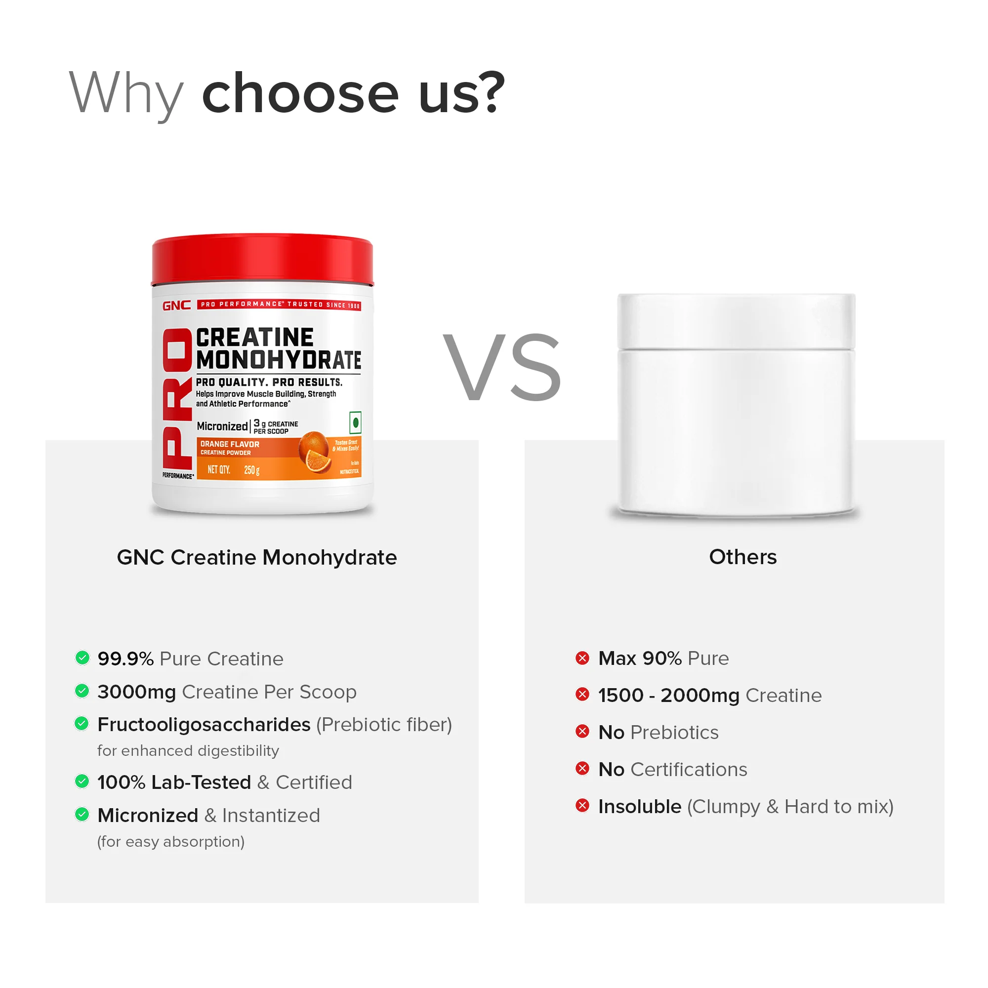 GNC Creatine Monohydrate With Steel Shaker (750ml)| 250gm | Orange | Boosts Athletic Performance | Fuels Skeletal Muscles | Supports Intense Workout | Promotes Cellular Hydration |Formulated In USA - Image 7