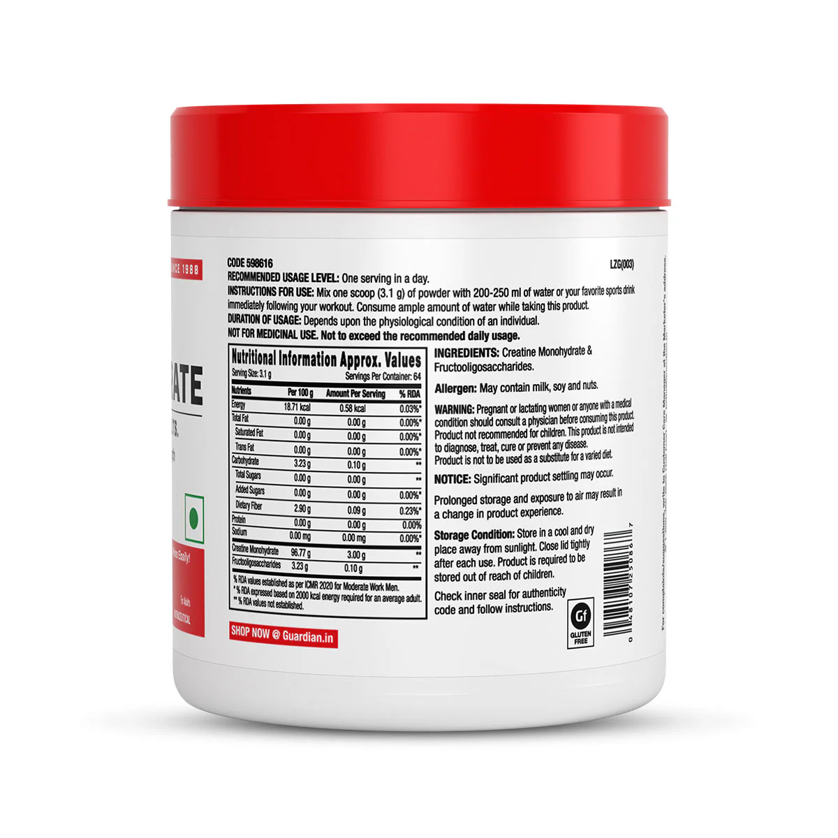 GNC Creatine Monohydrate With Steel Shaker (750ml)| 250gm | Unflavoured | Boosts Athletic Performance | Fuels Skeletal Muscles | Supports Intense Workout | Promotes Cellular Hydration |Formulated In USA - Image 11