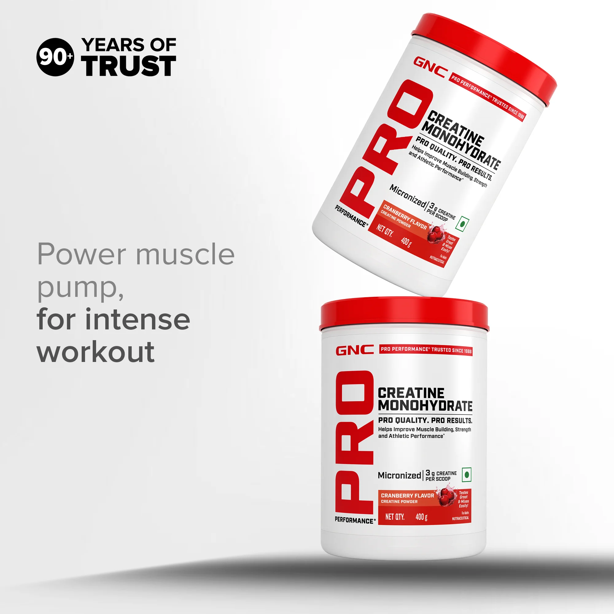 GNC Creatine Monohydrate With Steel Shaker (750ml)| 400gm | Cranberry | Boosts Athletic Performance | Fuels Skeletal Muscles | Supports Intense Workout | Promotes Cellular Hydration |Formulated In USA - Image 3
