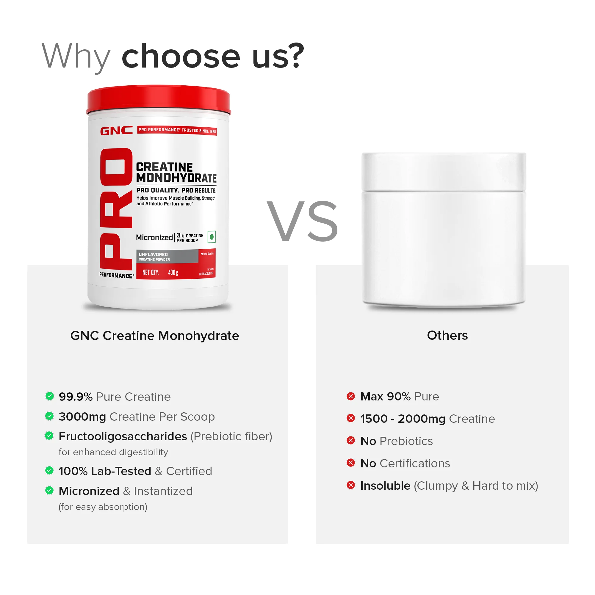 GNC Creatine Monohydrate With Steel Shaker (750ml)| 400gm | Unflavoured | Boosts Athletic Performance | Fuels Skeletal Muscles | Supports Intense Workout | Promotes Cellular Hydration |Formulated In USA - Image 6