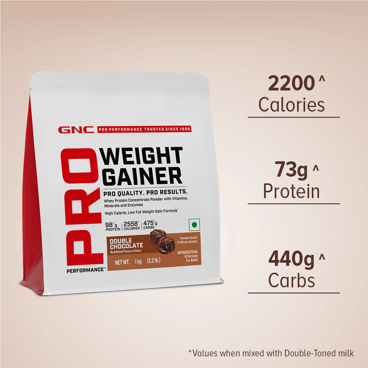 GNC PP WEIGHT GAINER Chocolate 1KG - Image 19