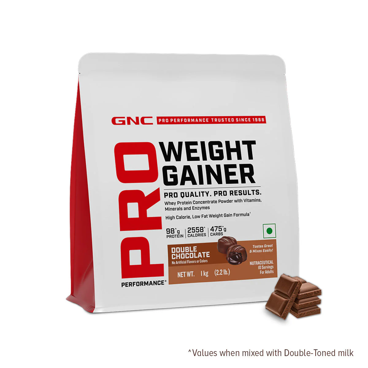 GNC PP WEIGHT GAINER Chocolate 1KG - Image 4