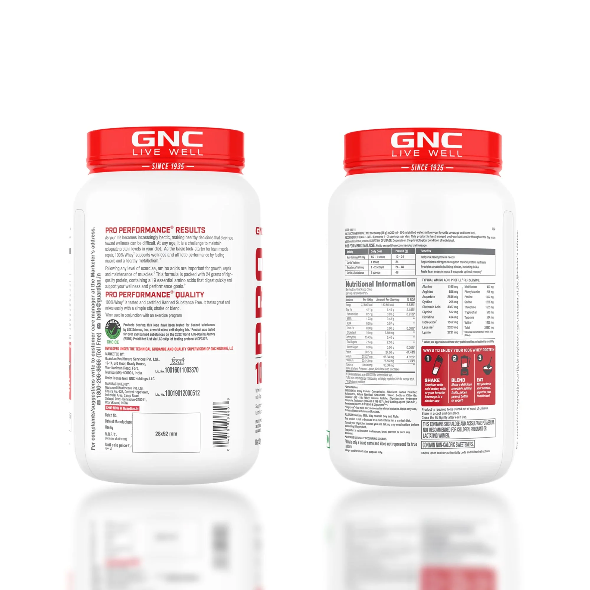GNC Pro Performance 100% Whey Cookie & Cream + Creatine Monohydrate Combo - Builds Lean Muscles | Promotes Faster Recovery | Boosts Athletic Performance | Hydrates Muscle Cells | 2lbs / 100gm Combo - Image 10