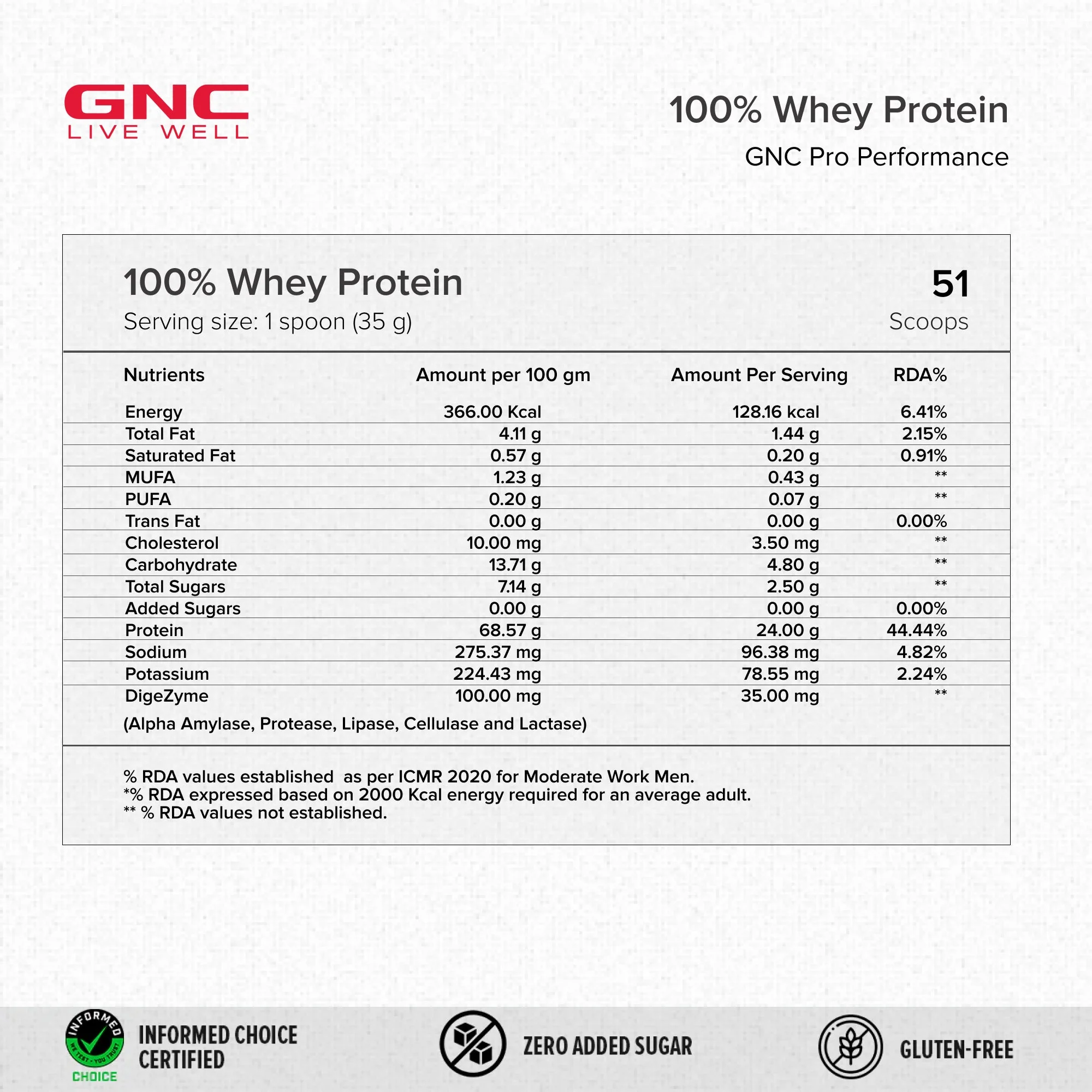 GNC Pro Performance 100% Whey Protein Powder & Steel Shaker (Vanilla Cream, 4 lbs with Shaker) - Image 7
