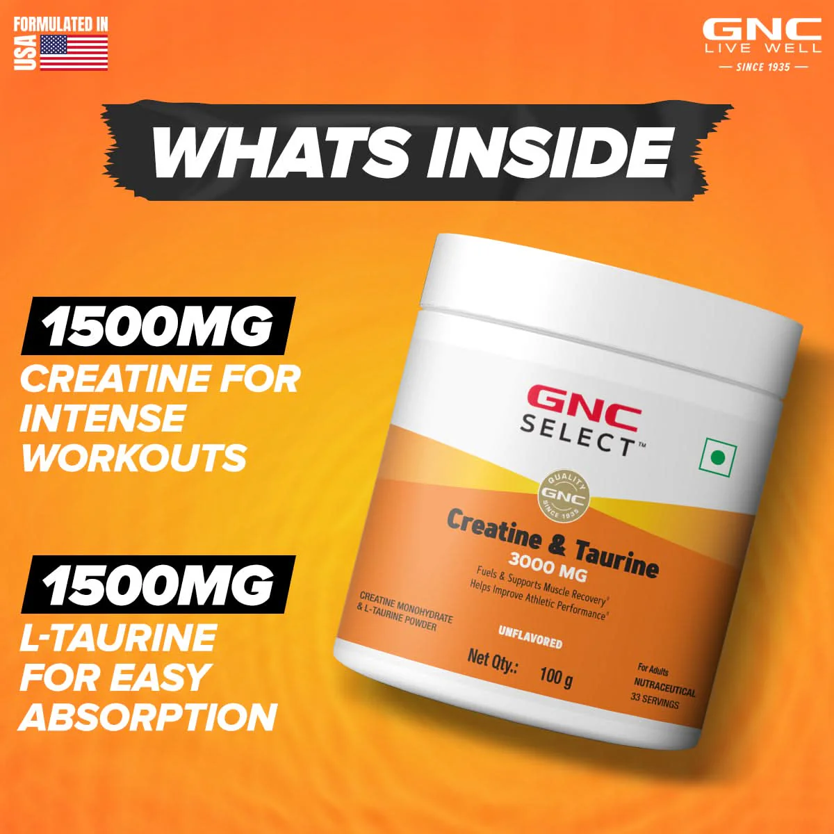 GNC Select Creatine & Taurine - Image 12