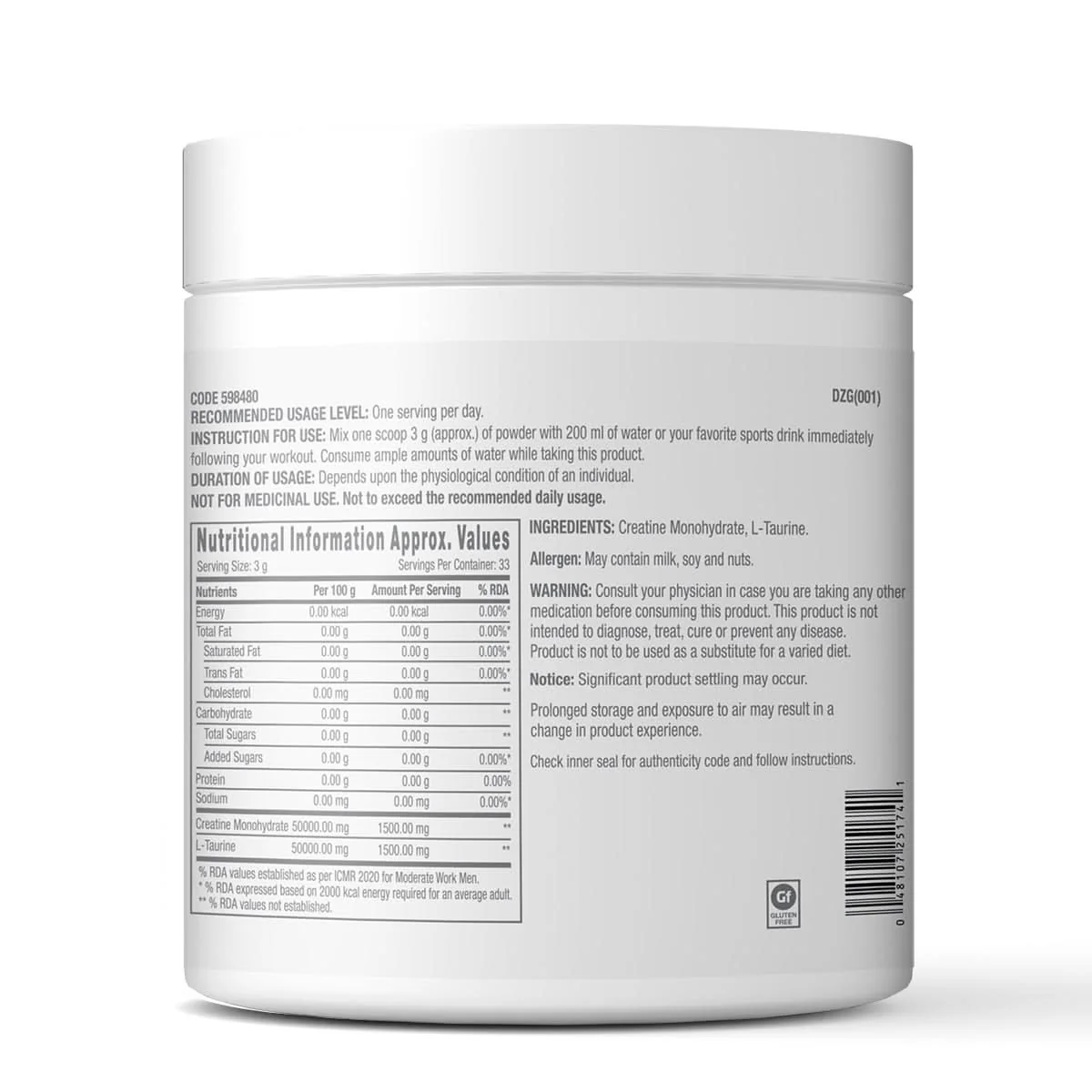 GNC Select Creatine & Taurine - Image 15