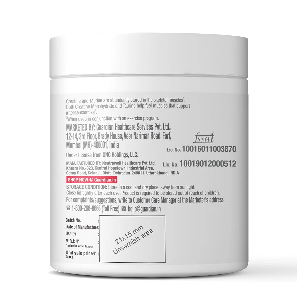 GNC Select Creatine & Taurine - Image 16