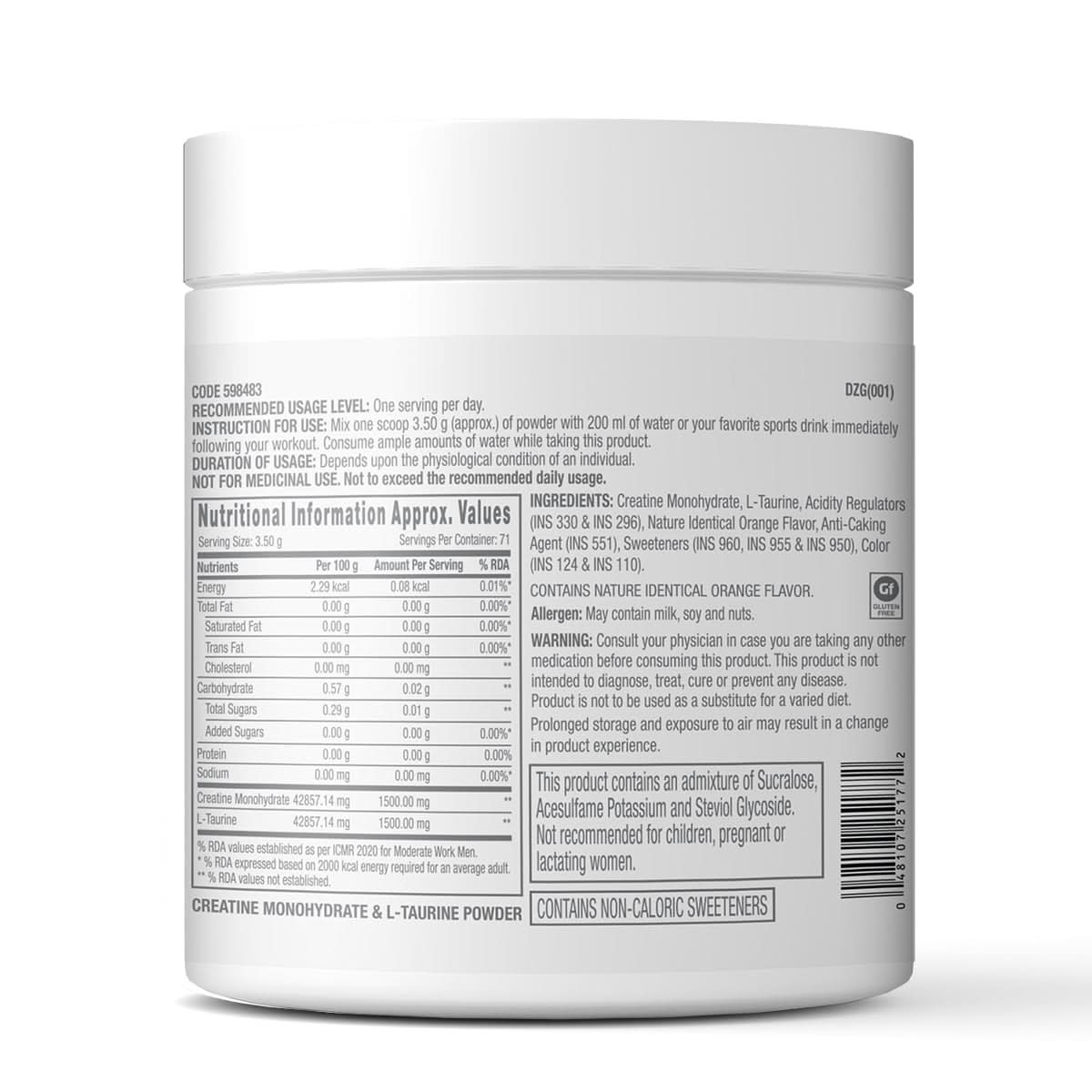 GNC Select Creatine & Taurine - Image 23