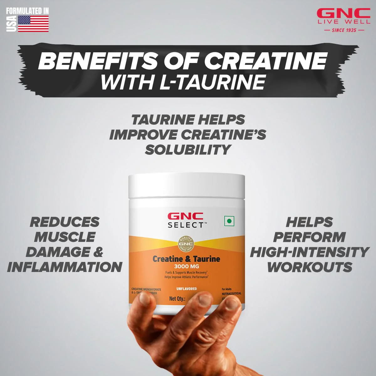 GNC Select Creatine & Taurine - Image 3