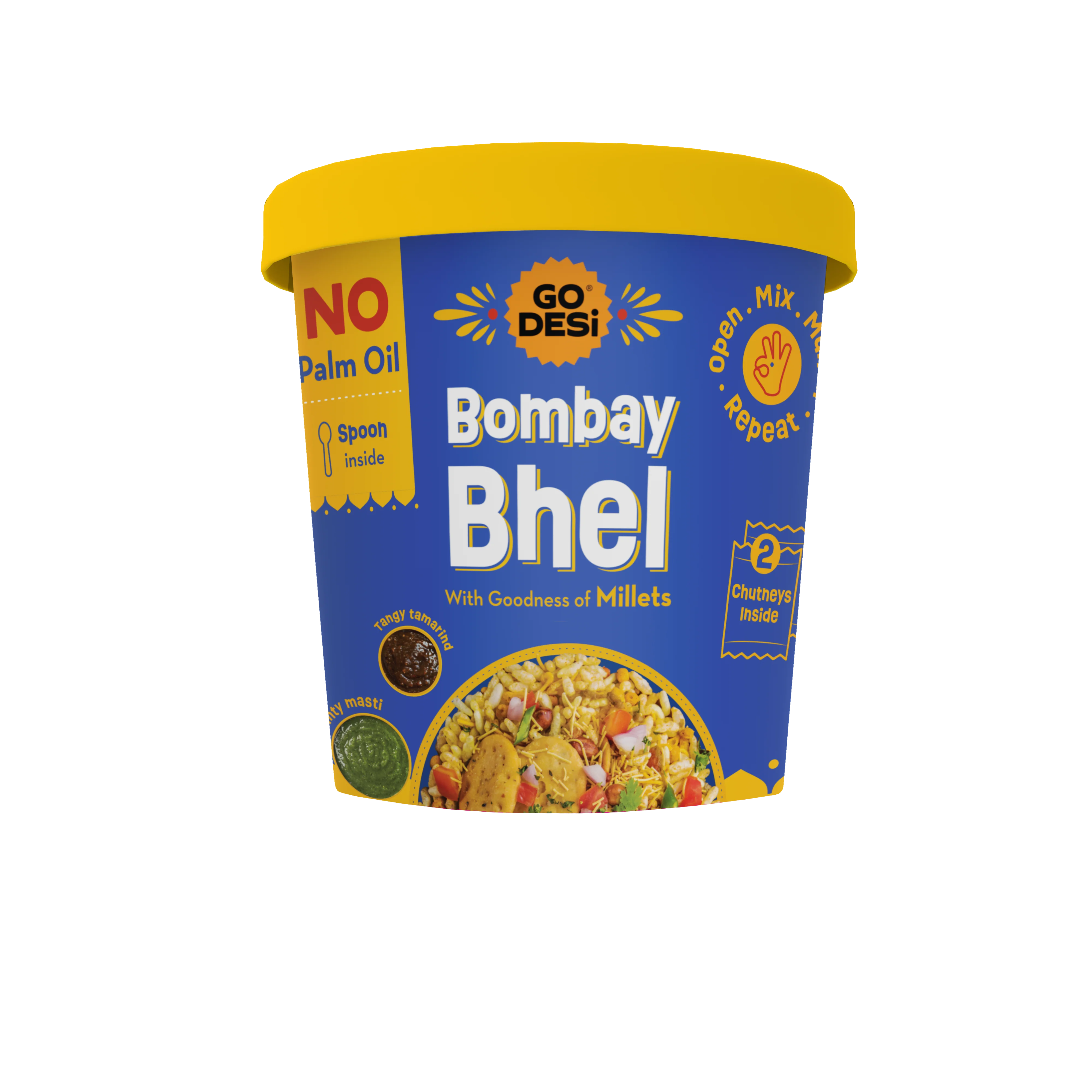 GO DESi - Bombay Bhel | Bhel Puri | Indian Snacks | Street Food | 100gms - Image 7