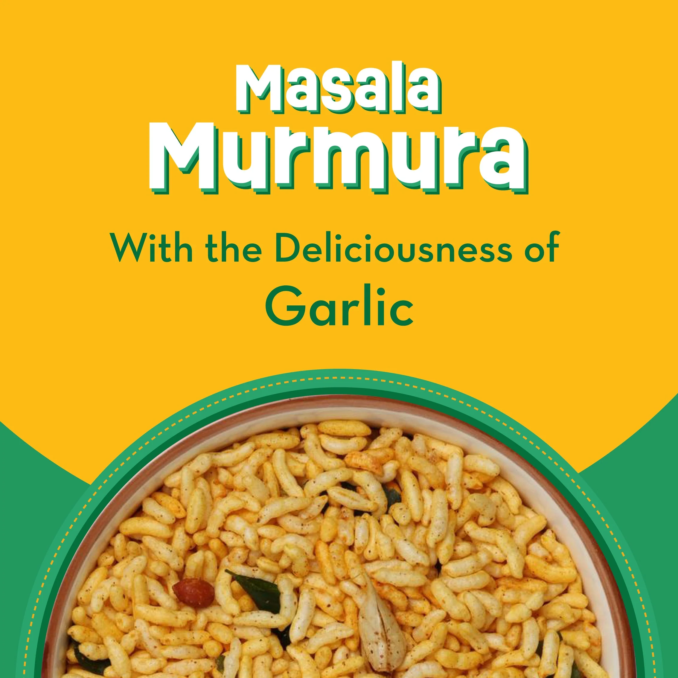 GO DESi - Garlic Masala Murmura | Pack of 3 | No Palm Oil | Indian Snacks | Street Food | 100 gms - Image 9
