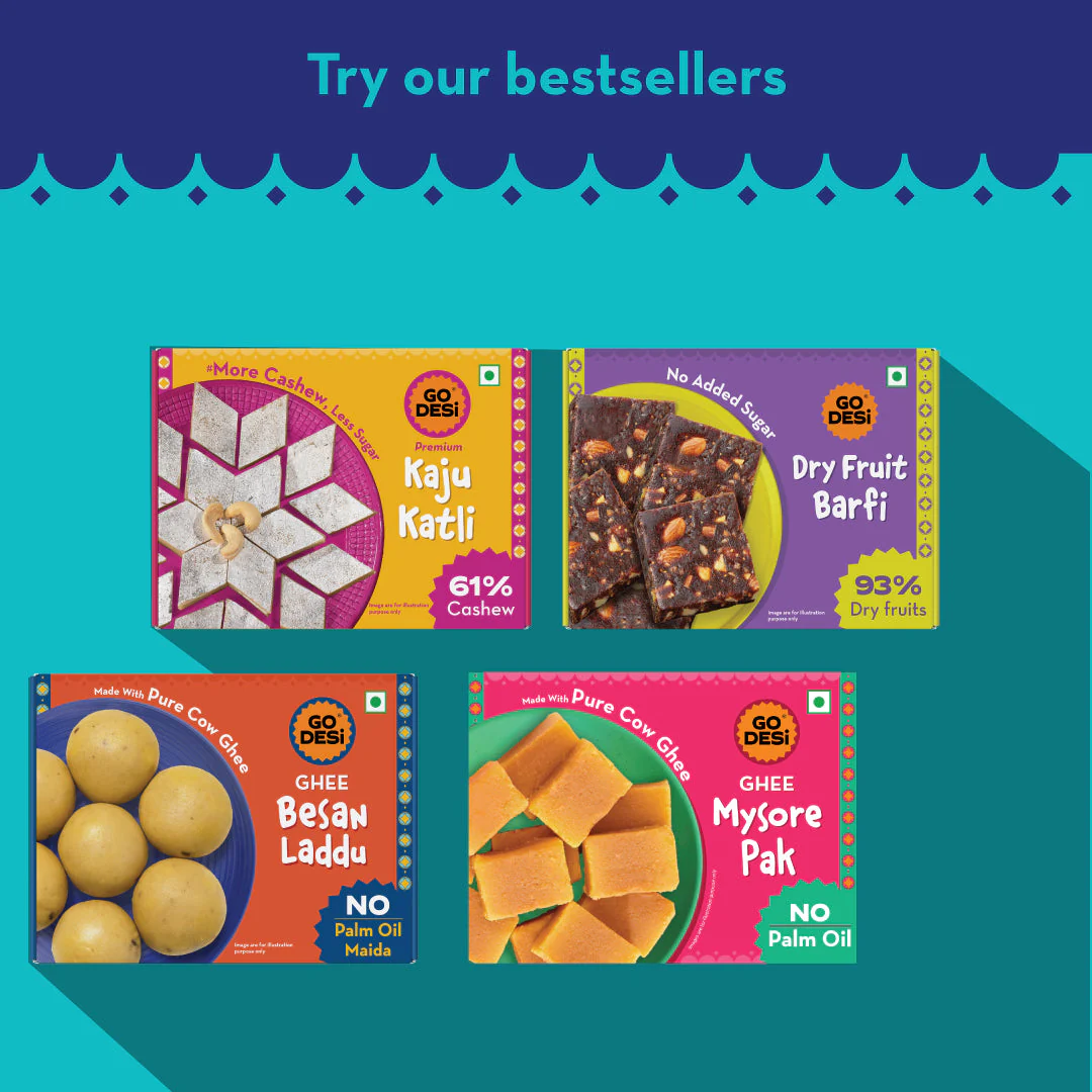 GO DESi - Gulab Jamun | Made with Pure Cow Ghee | Indian Sweets | Classic sweets | Sweets Gift Pack | 500 grams - Image 13